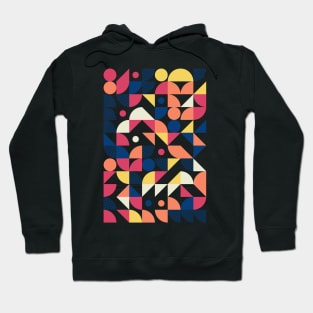 Colourful Geometric Animated Pattern Hoodie